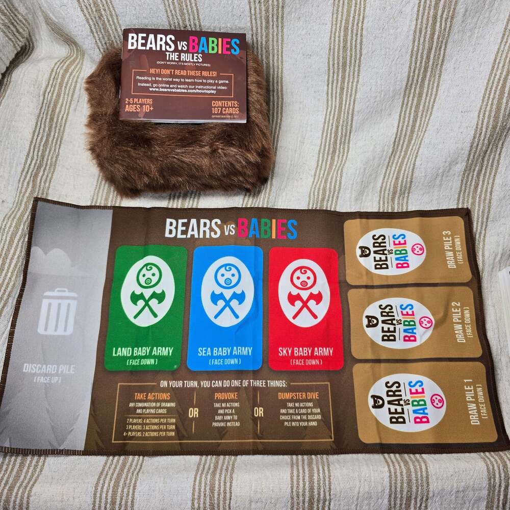 Bears vs Babies Furry Box Ed by Exploding Kittens Card Game Like New Adult Fun - Picture 5 of 11